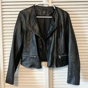 Zara TRF Outerwear Leather Jacket